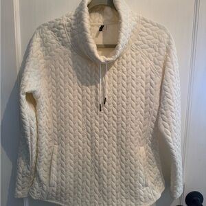 Cozy Cream Quilted Women's Sweater